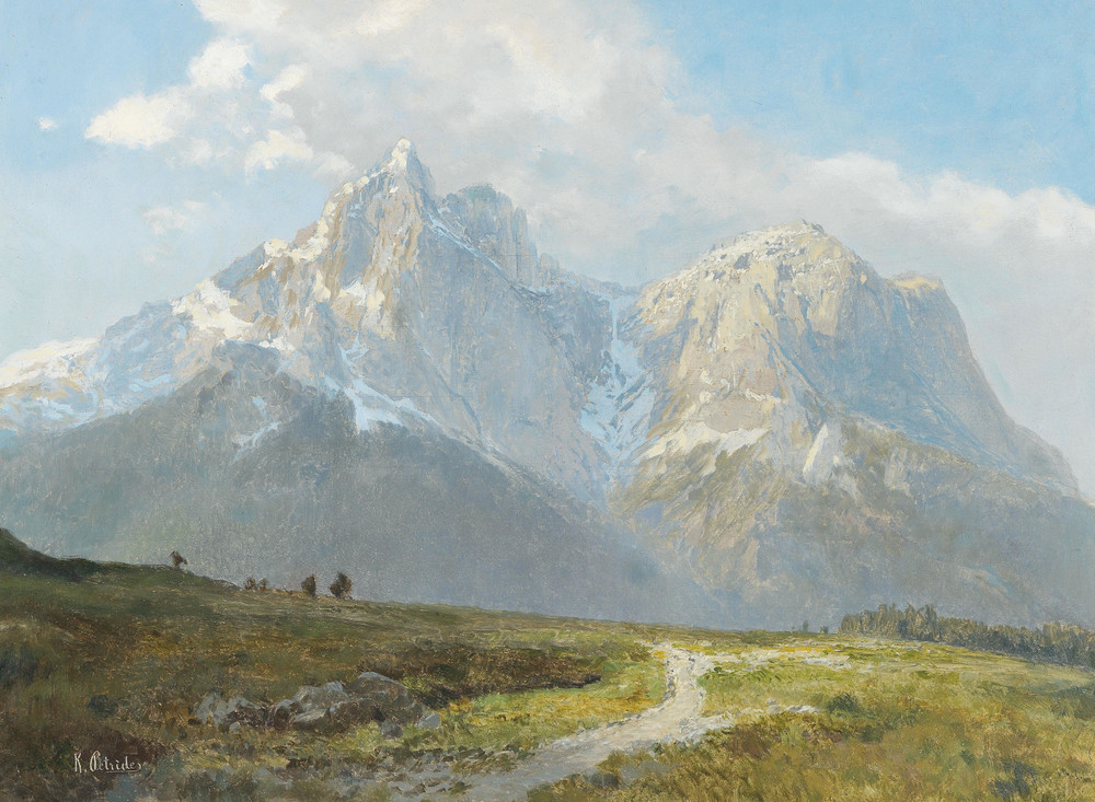 Mountain Landscape Konrad Petrides 11×15 Art Print