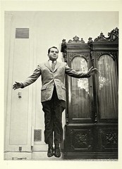 Richard Nixon Jumping Portrait Photo By Phillipe Halsman Fotofolio Art Card