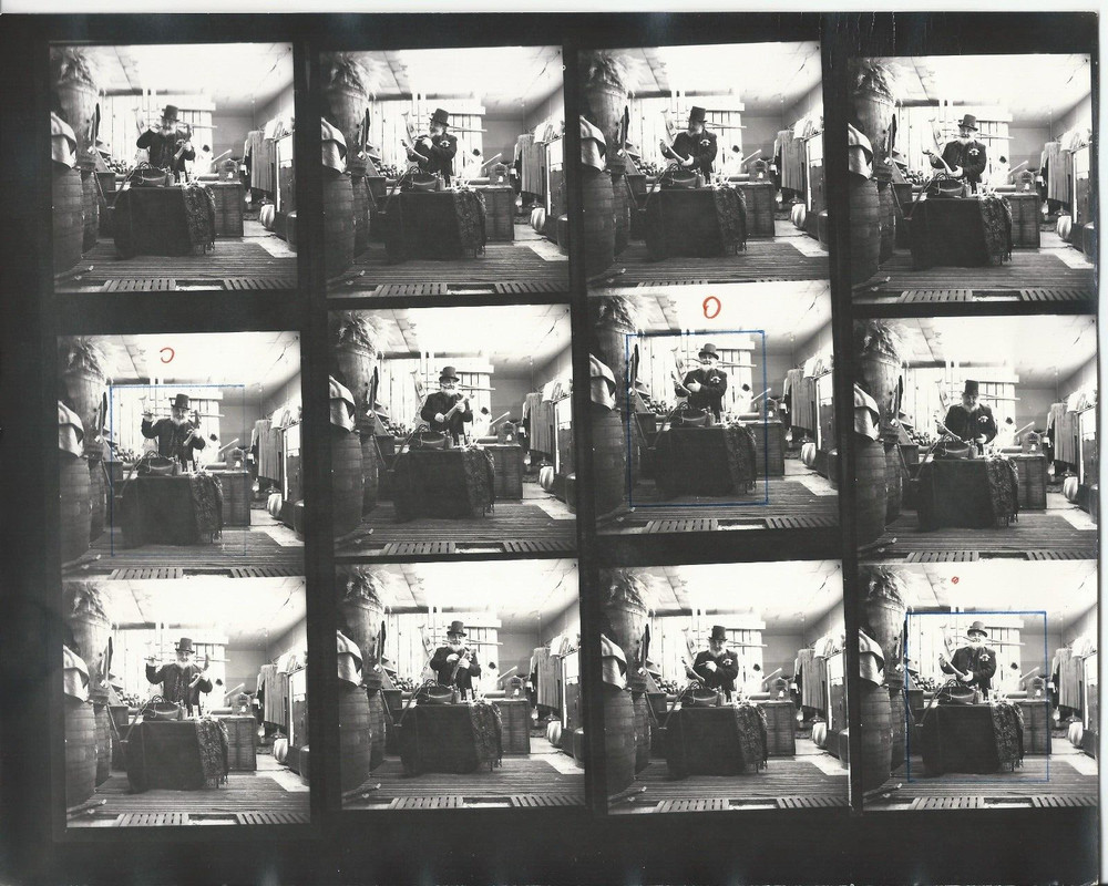 Hendrickson Contact Sheet Proof & Negatives Medicine Man Traveling Doctor Props