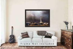 Oilfield Photography Print – Drilling Rig in Storm in Oklahoma