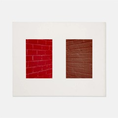 Ralph Gibson, Untitled (Red and Brown Brick Wall Details)