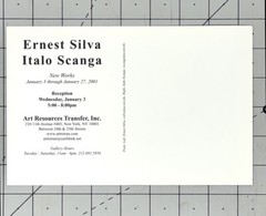 Ernest Silva (1932-2001) Art Announcement Card – Italo Scanga