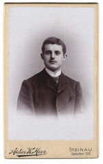 Photography studio W. Metz, Steinau, Unterthor 300, portrait of a young man