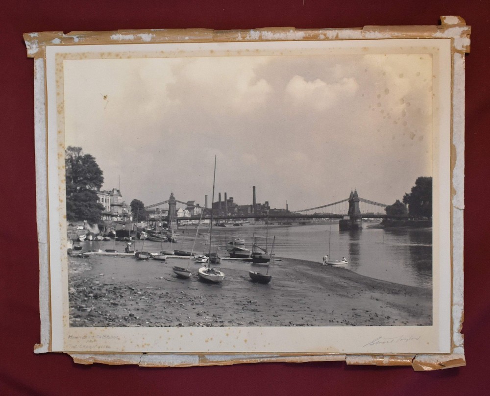 VTG Photograph ‘Hammersmith Bridge from The Creek Wall’ Signed by Stuart Taylor