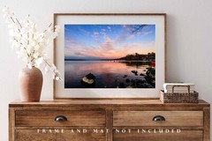 Grand Lake Photography Print: Oklahoma, Landscape, Sunset, Picture, Photo
