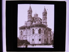 Apostle Church in Cologne around 1900 Orig. historic glass picture