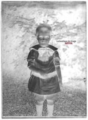 Vintage Black And White Photo Glass Plate Negative 13X18 Cm Young Boy