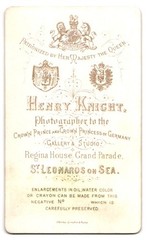 Photograph Henry Knight, St Leonards on Sea, Portrait Elderly Lady in Winterlic