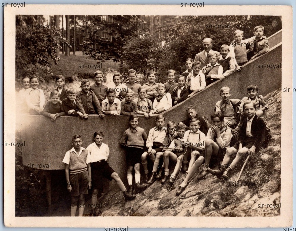 Birkenwerder 1934 – Young Outing Group Photo – 1930s – Photo 11x8cm