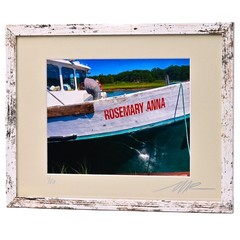 MICHAEL RAY Original Vintage Signed LI Seascape Fishing Boat Photograph Print