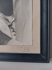 Peter Beard Original 1956 Framed Matted Signed Photograph of North African Trip.