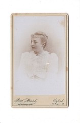 CDV photo lady portrait with dedication-Erfurt 1893