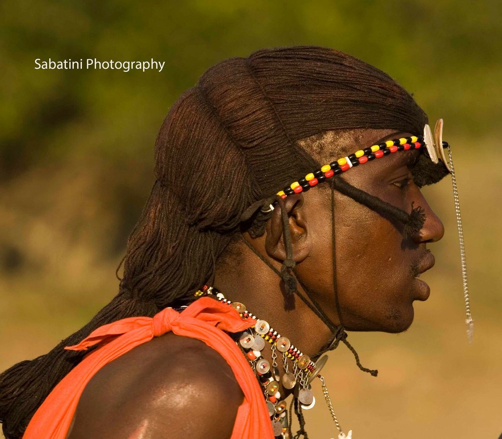 Maasai Warrior, Masai Mara, Kenya 11 x 14 Print Metallic Paper