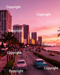 Digital high quality image picture photo wallpaper background 14 Sunset Retro