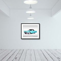 Classic Cars – 1955 Ford Thunderbird – Print