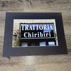 Bud Bradley Signs 16x12in Photo Picture Trattoria Chiribiri