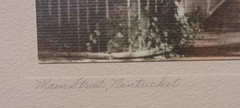 Colored Photo Street view of MAIN STREET, NANTUCKET, Signed by William W. Coffin