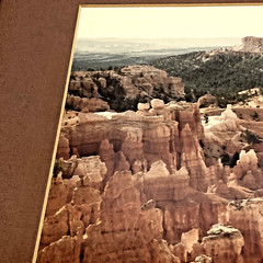 Bryce Canyon “Forest of Rocks Arial Photography 1984 Alan Proffitt 11×14 Framed