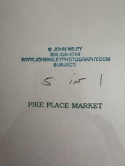Vintage Photo Signed By David Riley Of Pike Place Market «5 in 1»