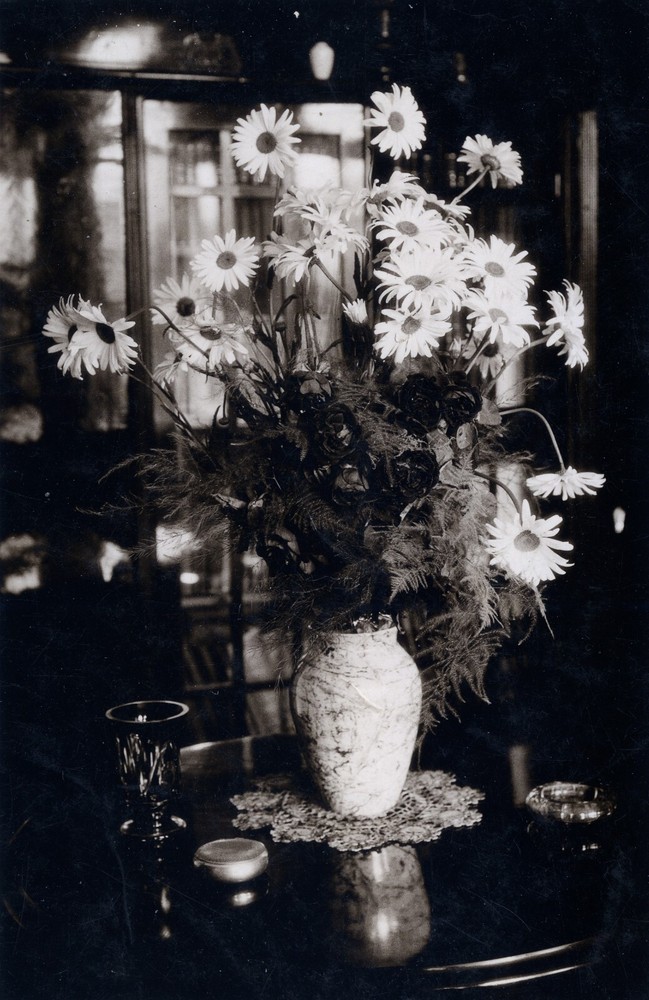 Larger size Vintage fine art Photograph, still life w flowers, 1920’s