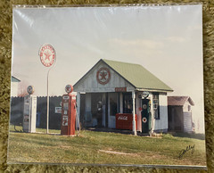LOT OF 2 ART PHOTOGRAPH TEXACO COCA COLA PHOTOS BY SALLY CREWS ROCHESTER NY GULF