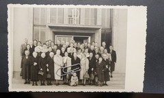 Photo Portrait Employee Women Company Building House Number 2 Oberhausen Sign PK
