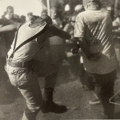 Photograph Silver Gelatin Print Janine Gordon 20×24″ B/W Mosh Pit SkinHead Skank