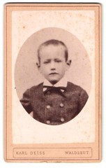 Photograph Karl Deiss, Waldshut, Bahnhof Straße, boy in suit in portrait