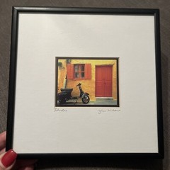 Photo Art Jim Nilsen – colorful Black framed picture «Rhodes» Signed 7×7 Approx