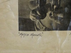 Original Pencil Signed 1990 Photograph Match Maker by David Hilliard Listed