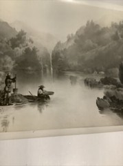 Vintage Photograph William McIlvaine California CA Panning For Gold 9.5“ X 6.5“