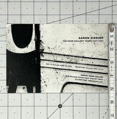 Aaron Siskind (1903-1991) Art Announcement Card 2008 Robert Mann Gallery