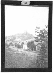 Old Black And White Photo Glass Plate 6X9 Cm Cévennes Architecture