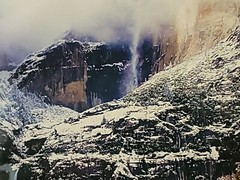 JOHN ROBERTS 2014 SIGNED 11X14 PHOTO YOSEMITE FALLS VALLEY SNOW