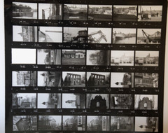 Photo Print Large Contact Sheet 1980 Various Views Normandy 40X50cm
