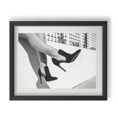 Black and White Fashion Wall Art 10×8 – Shoes Photography Home Décor