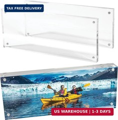Mammoth DuraClear 4×10 Acrylic Frame – Frameless Panoramic Photo & License Displ