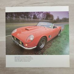 California Spyder 250 GT Color Print Page Sports Car Picture Frameable Art