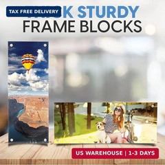 Mammoth DuraClear 4×10 Acrylic Frame – Frameless Panoramic Photo & License Displ