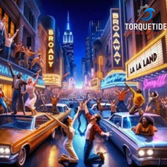 Digital Image Picture Art Print of Retro Cars & City Night Lights