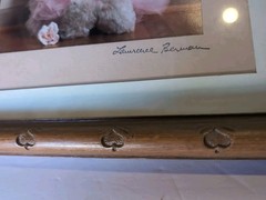 Vintage Framed Teddy Bear Picture By Lawrence Berman – Signed!