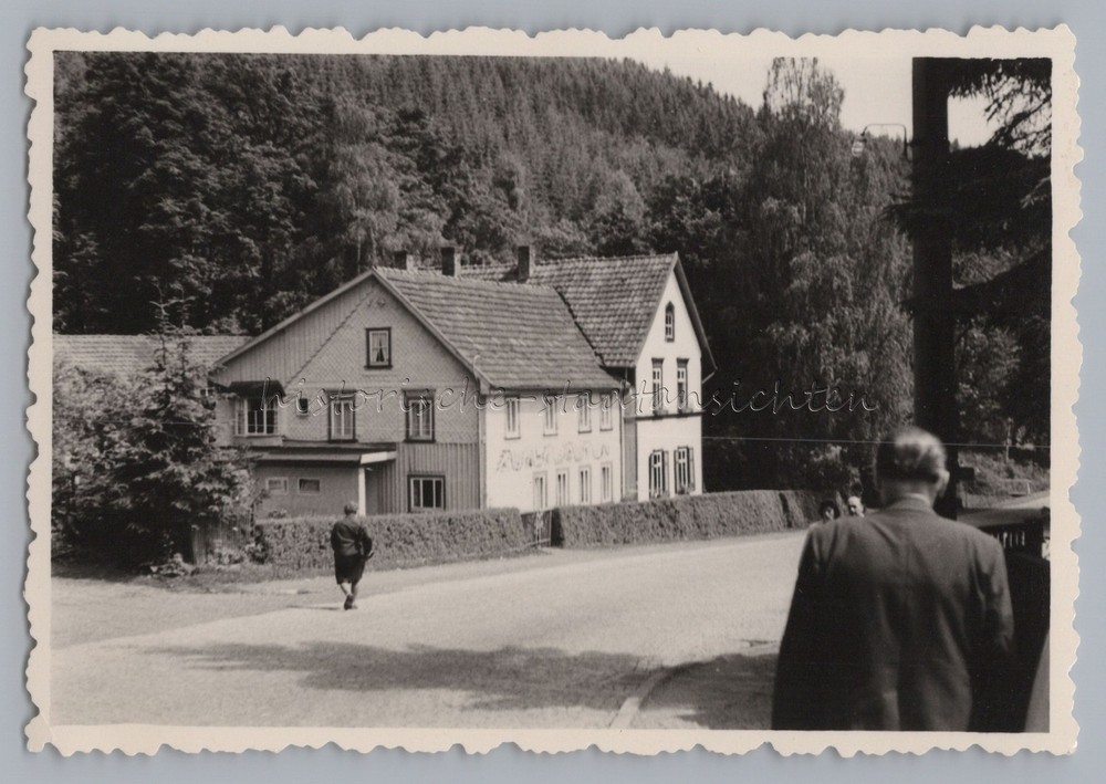 Finsterbergen Friedrichroda 1971 – Building Street – Old Photo 1970s