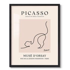 Pablo Picasso Canvas Wall Art Cat Posters Prints Abstract Line Drawing Pictur…