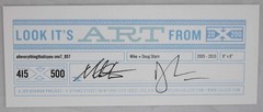 Doug Starn / SNOWFLAKE PRINT SIGNED ALLEVERYTHINGTHATISYOU SNO7_057 8 x 8 1st ed