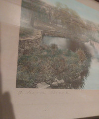 WALLACE NUTTING «A Barre Brook» Hand Tinted Photo – Signed – 15″ x 12″