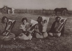 1900/72 Photogravure NATIVE AMERICAN INDIAN Mothers & Babies EDWARD CURTIS 11×14