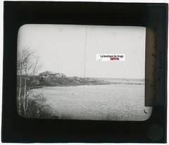 Lake Baikal, Russia, Photo Glass Plate, Black & White, Positive 8.5×10 Cm