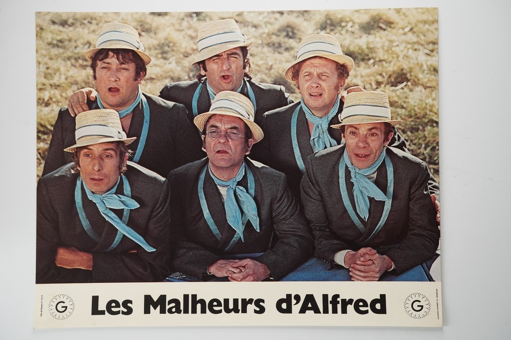 Photo Cinema Lobby Cards The Misfortunes Of Alfred 21X28Cm 1970 Jean Carmet