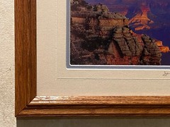 Grand Canyon orig photo framed 9.5 x 11.5 color photo signed James Thompson