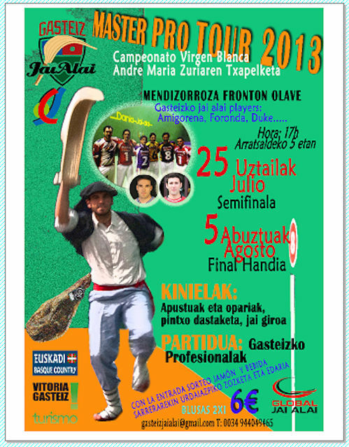8 1/2 x 11″ COLOR PRINT of a BEAUTIFUL JAI ALAI POSTER #8
